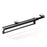 35cm Silent Damping Closet Pants Hanger Rail with Suction Cup Aluminum Alloy Telescopic Pull-Out Rod - Black - 1