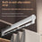 35cm Silent Damping Closet Pants Hanger Rail with Suction Cup Aluminum Alloy Telescopic Pull-Out Rod - Black - 3