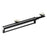 50cm Silent Damping Closet Pants Hanger Rail with Suction Cup Aluminum Alloy Telescopic Pull-Out Rod - Black - 1