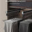 50cm Silent Damping Closet Pants Hanger Rail with Suction Cup Aluminum Alloy Telescopic Pull-Out Rod - Black - 2