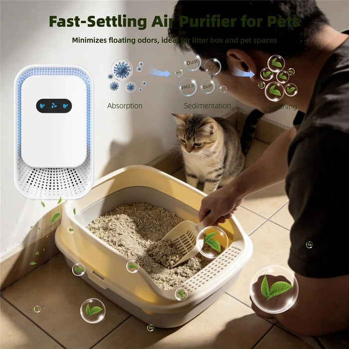 Negative Ion Air Purifier for Home Kitchen Pet Odor Smoke Removal - EU Plug - 6