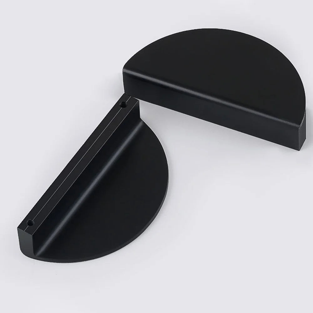 Wardrobe Knob Furniture Handle Modern Cabinet Closet Door Pull Handle with 22mm Screw - Black 6830 / Size: L - 3
