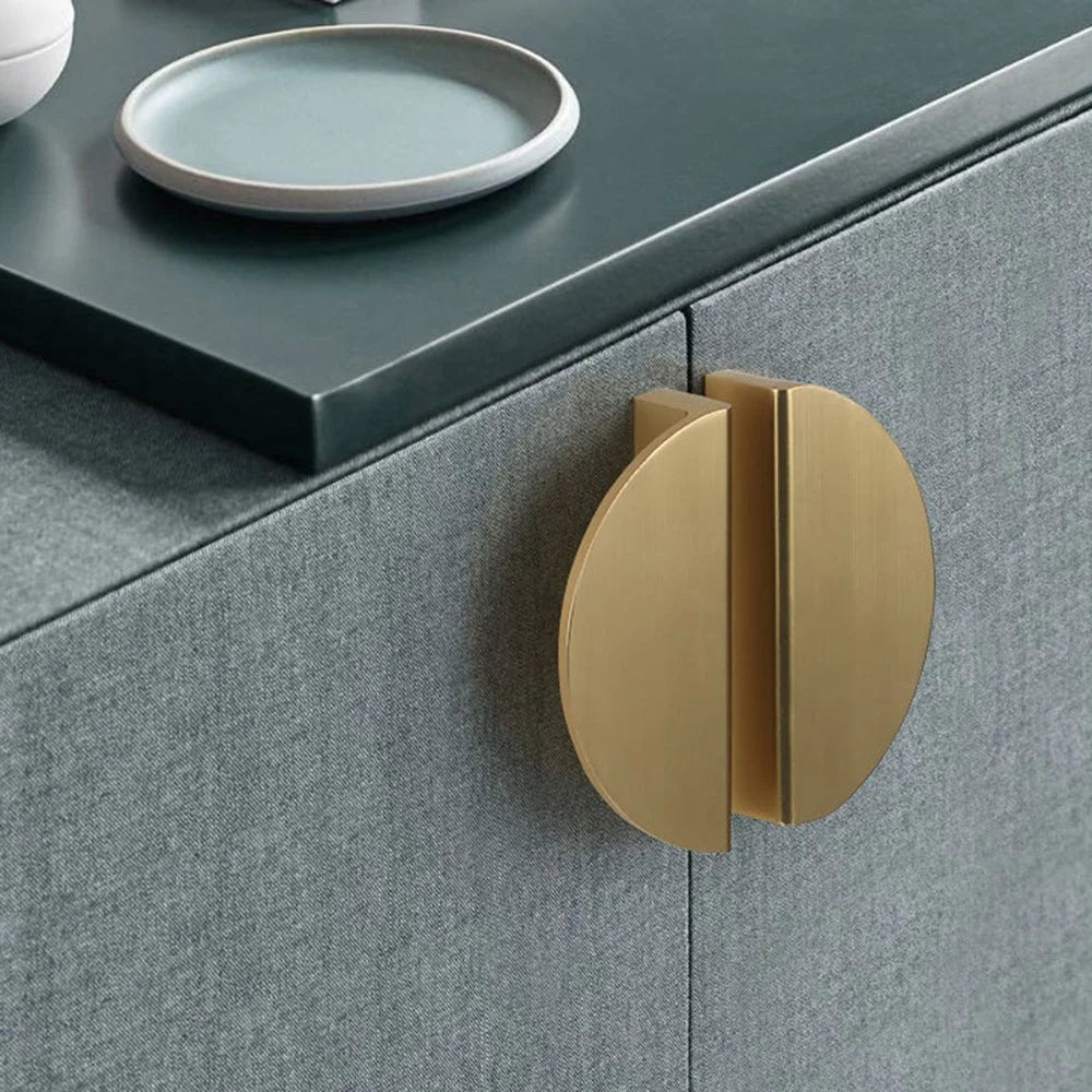 Wardrobe Knob Furniture Handle Modern Cabinet Closet Door Pull Handle with 22mm Screw - Black 6830 / Size: L - 5
