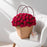 110cm 52Pcs Roses Bouquet Throw Blanket Knit Blanket Sofa Decorative Shawl Office Nap Cover - Red Rose / White Blanket - 5