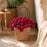 110cm 52Pcs Roses Bouquet Throw Blanket Knit Blanket Sofa Decorative Shawl Office Nap Cover - Red Rose / White Blanket - 6