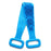 72cm Silicone Body Scrub Brush Double-Sided Back Cleaner Exfoliator Strap - Blue - 1