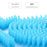 72cm Silicone Body Scrub Brush Double-Sided Back Cleaner Exfoliator Strap - Blue - 4