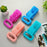 72cm Silicone Body Scrub Brush Double-Sided Back Cleaner Exfoliator Strap - Blue - 7