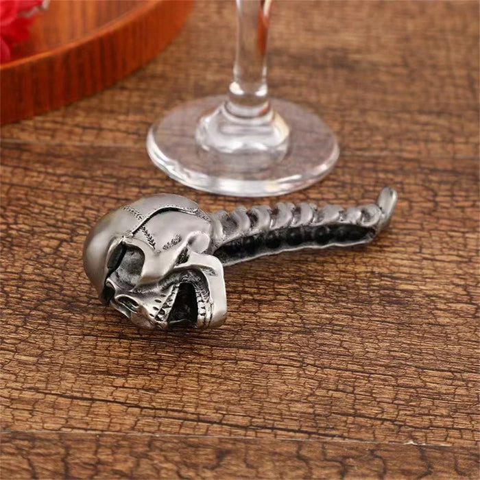 Skull Spine Bottle Opener Alloy Beer Cap Pry Bar Halloween Decor - Retro - 3