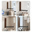 Wall-Mounted Folding Clothes Drying Rack 90 Degree Foldable Rod for Balcony Window - Black Walnut Wood - 4