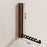 Wall-Mounted Folding Clothes Drying Rack 90 Degree Foldable Rod for Balcony Window - Black Walnut Wood - 7