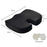 Memory Foam Core Seat Cushion Ergonomic U-Shaped Breathable Pad for Office Car Home - Mesh / Black - 6