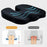 2Pcs Memory Foam Seat Cushion Lumbar Support Set U-Shaped Ergonomic Pad for Office Car Chair - Crystal Velvet / Black - 5