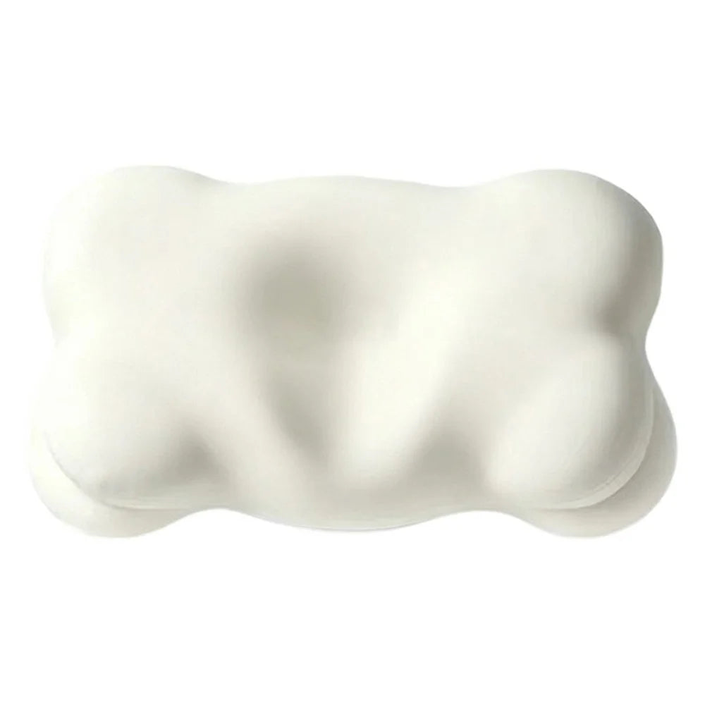 Ergonomic Cloud Memory Foam Pillow Slow Rebound Washable Cover Cervical Pillow - White - 1
