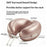 Memory Foam U-Shaped Neck Pillow Ice Silk Travel Cervical Support Cushion for Flight Office Nap - Light Pink - 2