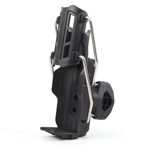 Water Cup Holder Rotatable 360° Mount Bottle Rack for Motorcycles, Bicycles, Electric Scooters - Black - 1