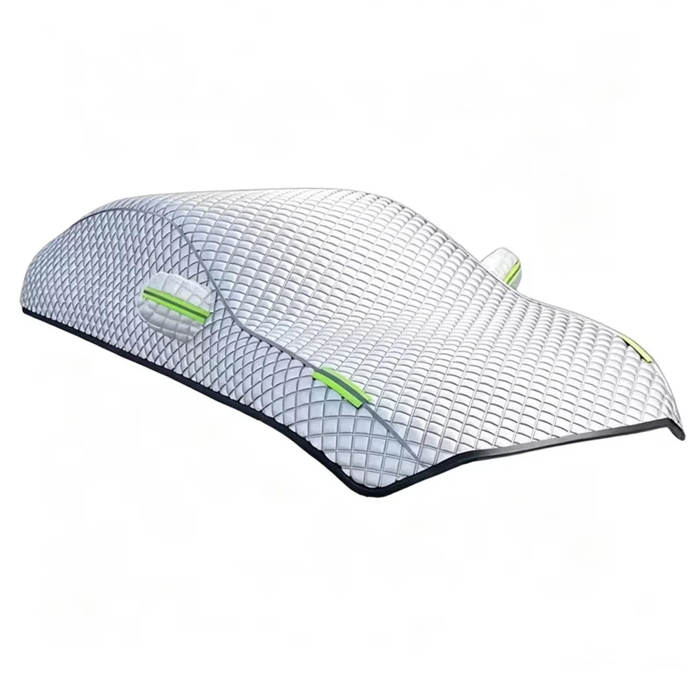 Car Snow Cover Aluminum Film Waterproof Snowproof Frostproof UV Protection Windshield Cover for SUV Outdoor Parking - for Sedan - 1