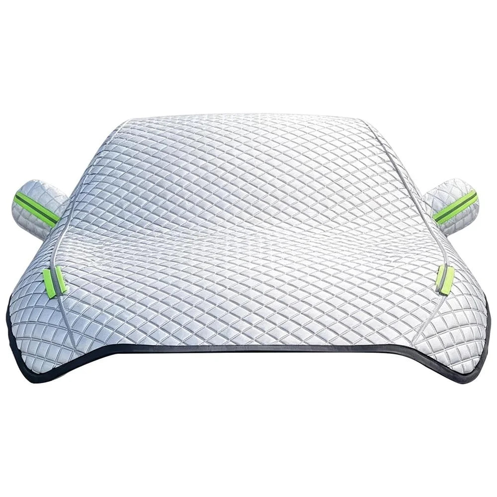 Car Snow Cover Aluminum Film Waterproof Snowproof Frostproof UV Protection Windshield Cover for SUV Outdoor Parking - for Sedan - 2