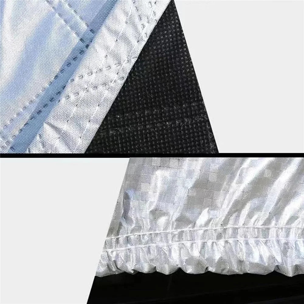 Car Snow Cover Aluminum Film Waterproof Snowproof Frostproof UV Protection Windshield Cover for SUV Outdoor Parking - for Sedan - 6