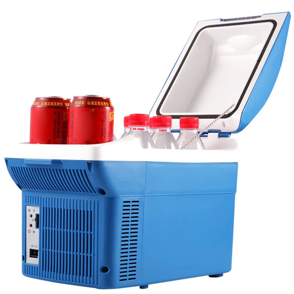 8L Mini Fridge 12V / 220V Cooling and Heating Car Refrigerator for Home and Car - Blue - 3