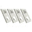 4Pcs Self-Adhesive Soft 3D Mirror Wall Sticker Padded Wall Panel for Bedroom Living Room - White - 1