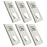 6Pcs Self-Adhesive Soft 3D Mirror Wall Sticker Padded Wall Panel for Bedroom Living Room - White - 1