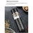 USB Rechargeable Electric Pepper Grinder Wireless Adjustable Coarseness Mill for Kitchen - Black - 6