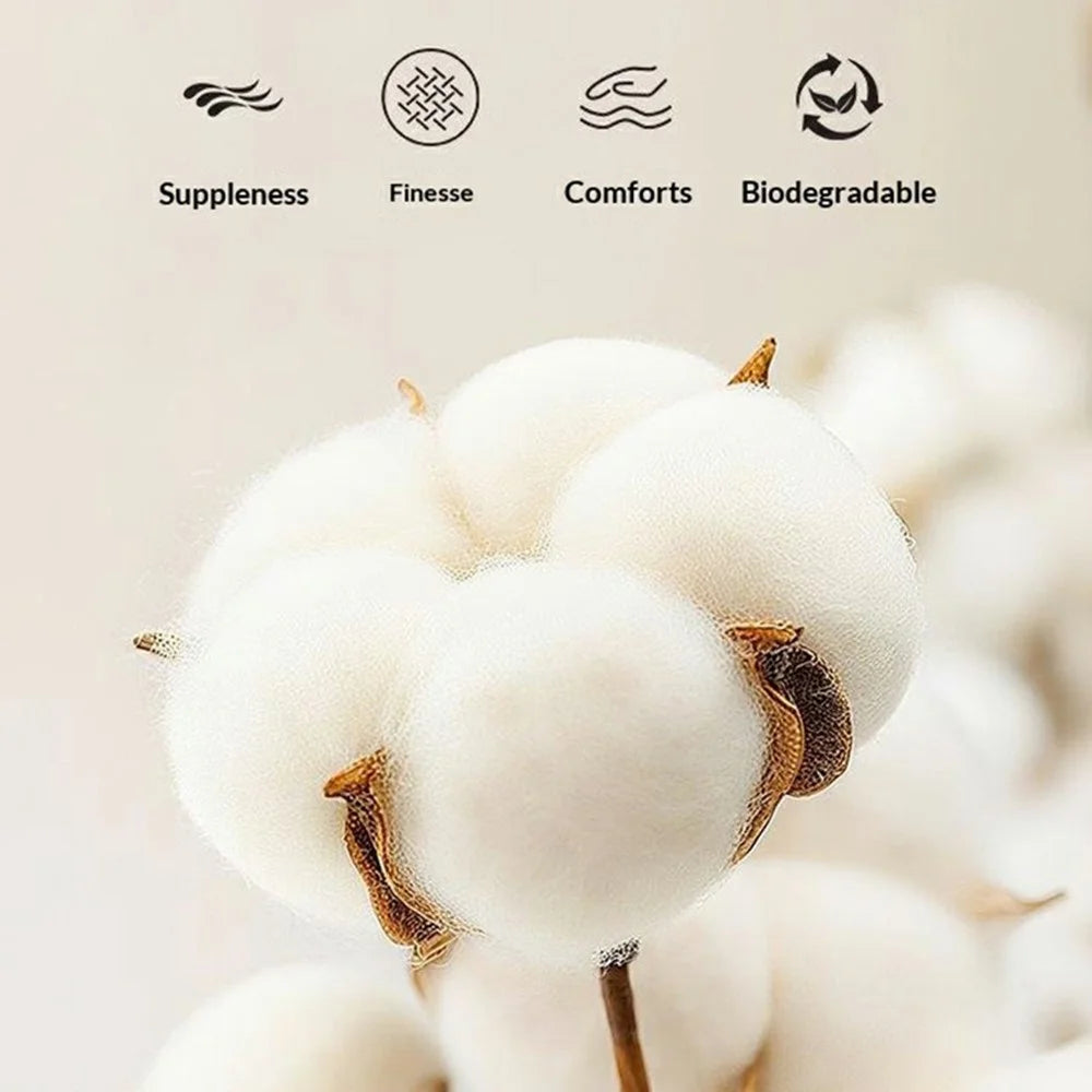 43x32cm TPU Lining Food Storage Bag Reusable Cotton Bread Bag with Insert Buckle (FDA Certified) - White - 4