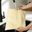 43x32cm L-Shaped Zipper Bread Bag Beeswax Lining Freshness Preserving Food Storage Bag (FDA Certified) - Beige - 5