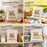 43x33cm Reusable Beeswax Lining Food Storage Bag L-Shaped Zipper Bread Bag with Handle (FDA Certified) - Style A - 6