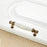 Zinc Alloy Drawer Knobs Wardrobe Door Puller White Ceramic Cracked Cabinet Handle with 22mm Screw - 5001-96 Yellow Crack - 1