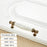 Zinc Alloy Drawer Knobs Wardrobe Door Puller White Ceramic Cracked Cabinet Handle with 22mm Screw - 5001-96 Yellow Crack - 2