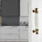 Zinc Alloy Drawer Knobs Wardrobe Door Puller White Ceramic Cracked Cabinet Handle with 22mm Screw - 5001-96 Yellow Crack - 3