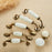 Zinc Alloy Drawer Knobs Wardrobe Door Puller White Ceramic Cracked Cabinet Handle with 22mm Screw - 5001-96 Yellow Crack - 6