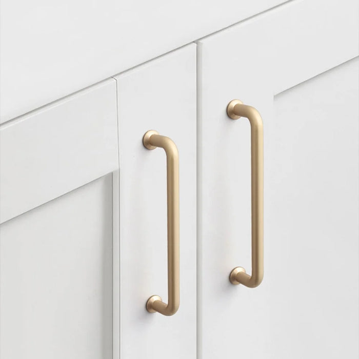 Modern Handle Cabinet Pull Zinc Alloy Kitchen Door Drawer Knob Cupboard Handle with 22mm Screw - 9019-96 / Gold - 3
