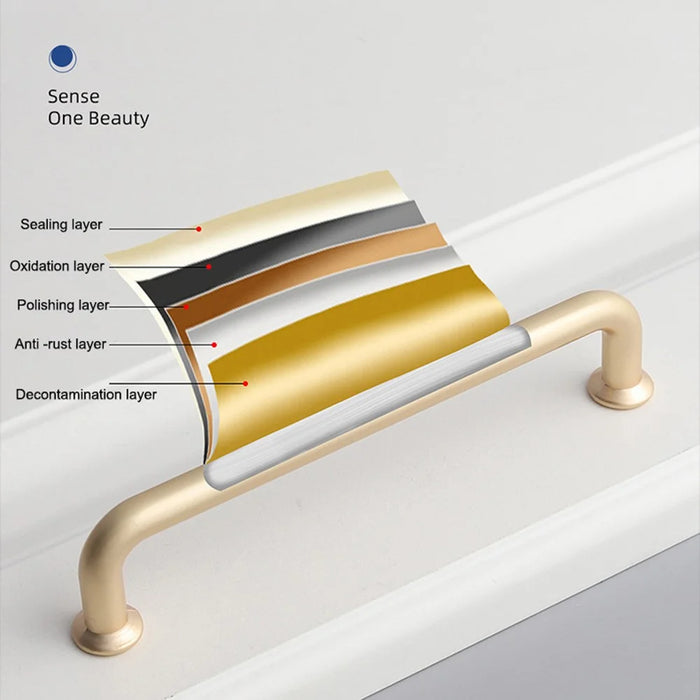 Zinc Alloy Handle Modern Cabinet Kitchen Door Drawer Pull Knob Cupboard Handle with 22mm Screw - 9019-128 / Black - 4