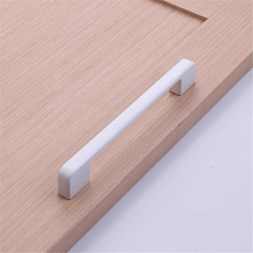 American Style Cabinet Handles Aluminum Alloy Drawer Pulls Modern Hardware Pulls - White A9-160 - 1