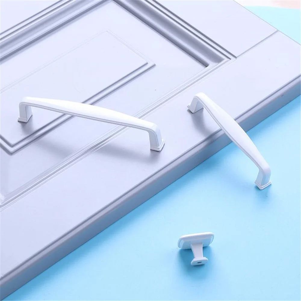 American Style Cabinet Handles Aluminum Alloy Drawer Pulls Modern Hardware Pulls - White A9-160 - 7