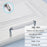 Zinc Alloy + Ceramic Door Pull Handle Cabinet Drawer Wardrobe Cupboard Furniture Handle Knob - Bright White 5041 / 96mm Hole Pitch - 1