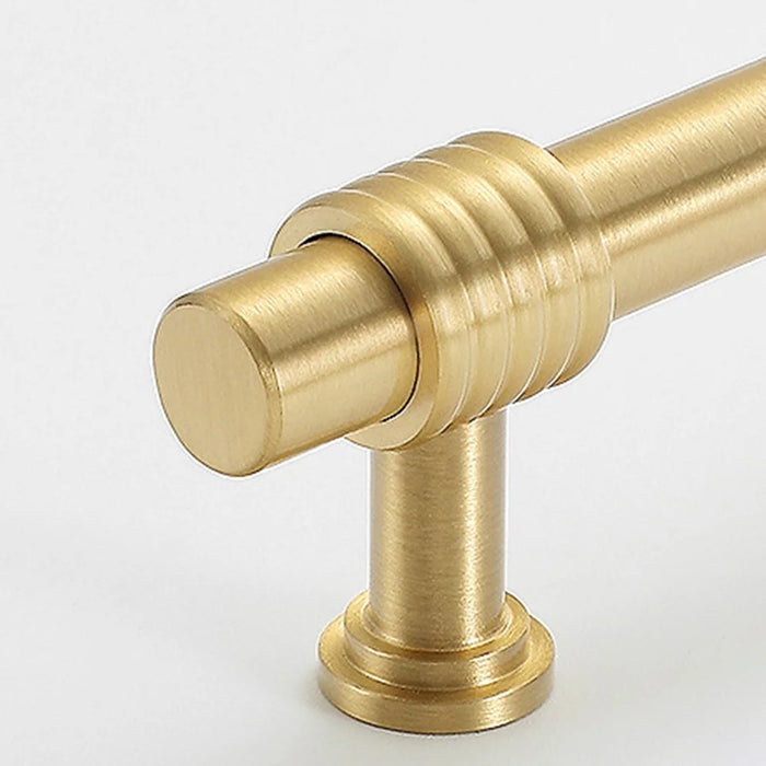 Copper Cabinet Pull Closet Dresser Drawer Pull Handle Replacement with 25mm Screw, 96mm Hole Distance - 2