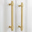 Copper Cabinet Pull Closet Dresser Drawer Pull Handle Replacement with 25mm Screw, 96mm Hole Distance - 3