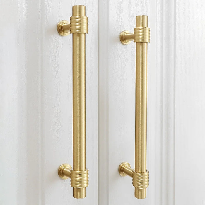 Copper Cabinet Pull Closet Dresser Drawer Pull Handle Replacement with 25mm Screw, 96mm Hole Distance - 3