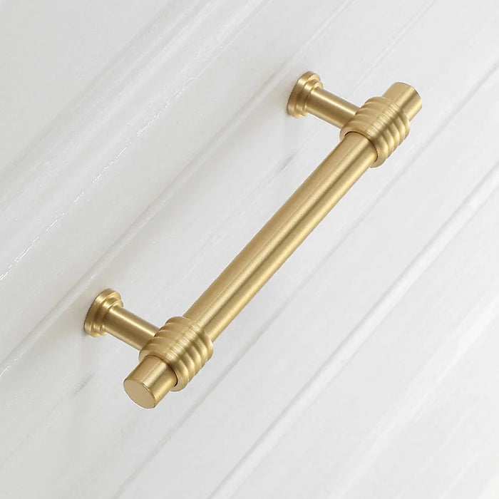 Copper Cabinet Pull Closet Dresser Drawer Pull Handle Replacement with 25mm Screw, 96mm Hole Distance - 4