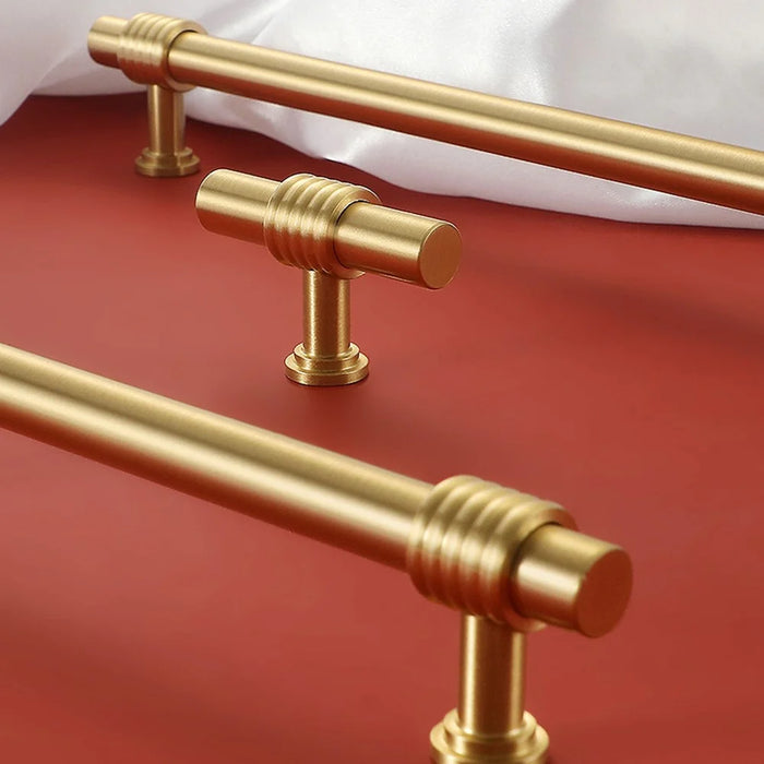 Copper Cabinet Pull Closet Dresser Drawer Pull Handle Replacement with 25mm Screw, 96mm Hole Distance - 5