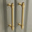 Copper Cabinet Pull Closet Dresser Drawer Pull Handle Replacement with 25mm Screw, 96mm Hole Distance - 6