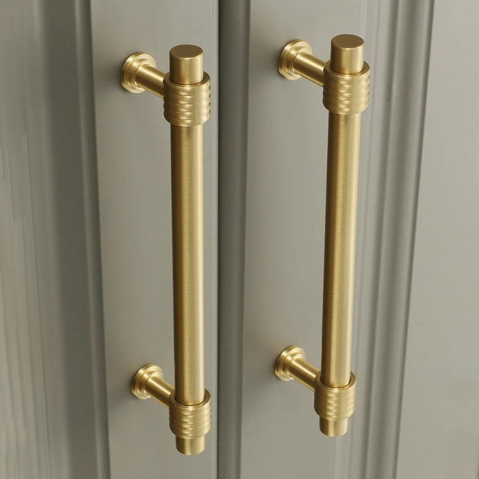 Copper Cabinet Pull Closet Dresser Drawer Pull Handle Replacement with 25mm Screw, 96mm Hole Distance - 6