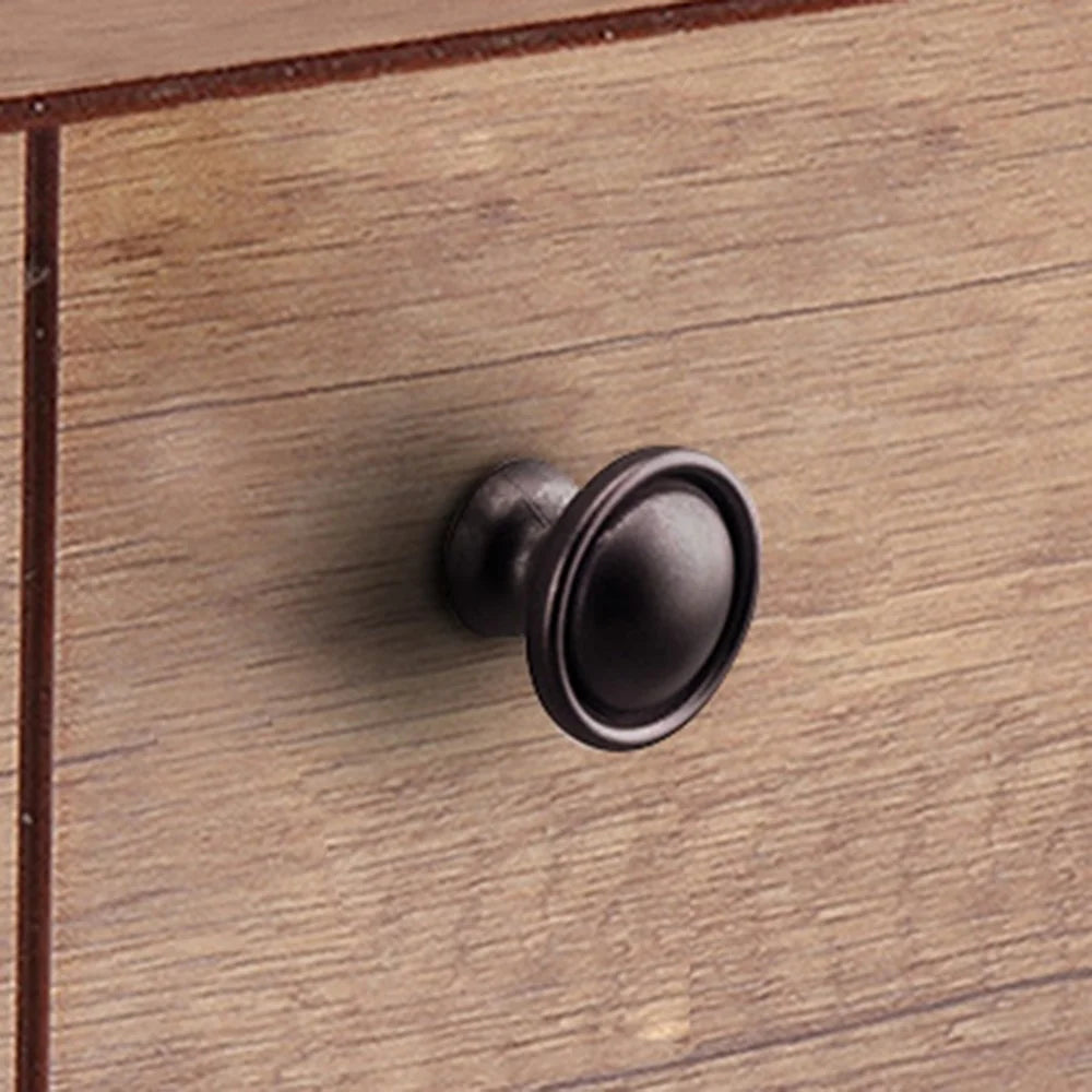 Zinc Alloy Cabinet Pull Handle Drawer Wardrobe Knob with 25mm Screw - Coffee Red Bronze - 4