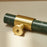 155mm Kitchen Cabinet Door Bar Pull Marble+Brass Home Decor Hardware Handle with 25mm Screw, 96mm Hole Distance - Blackish Green - 6