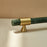 155mm Kitchen Cabinet Door Bar Pull Marble+Brass Home Decor Hardware Handle with 25mm Screw, 96mm Hole Distance - Blackish Green - 7