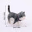 PVC+Brass Single Hole Furniture Handle Cute Cat Rotatable Drawer Wardrobe Cabinet Pull Handle, 25mm Screw - Tiger Texture Cat - 7